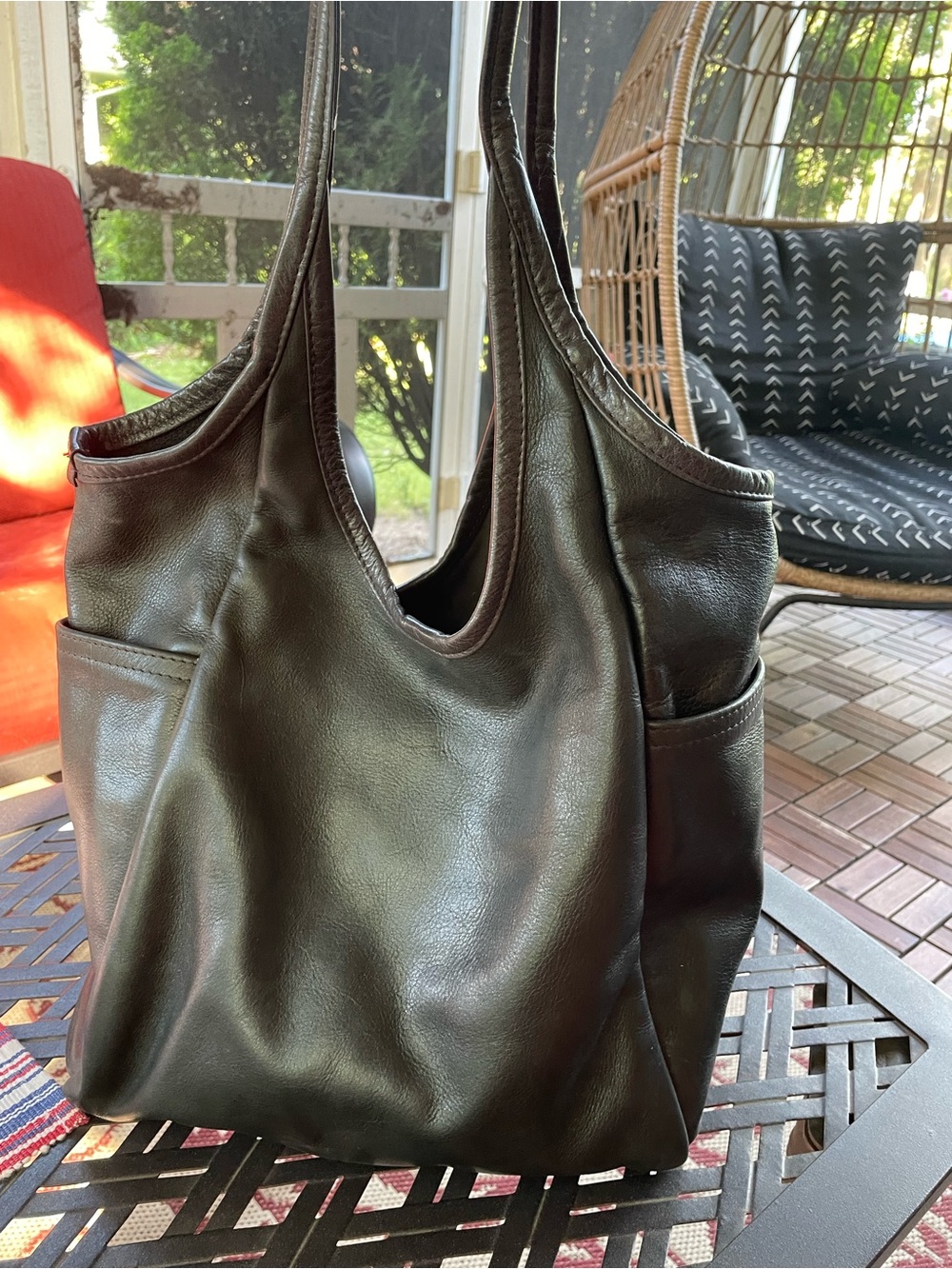 Rough and Tumble Large Minimal Tote Dark Gray EUC Made in USA - Picture 10 of 14
